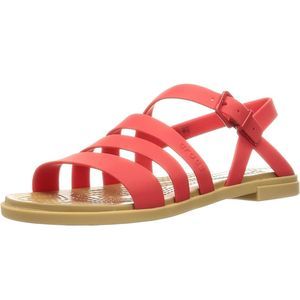 Crocs Women's Tulum Sandal in red size 10